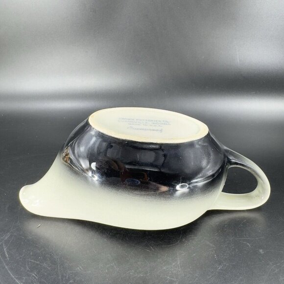 Crown Potteries Co Evansville Indian Pottery Gravy Boat Bowl USA Hand Made VTG - Picture 6 of 10